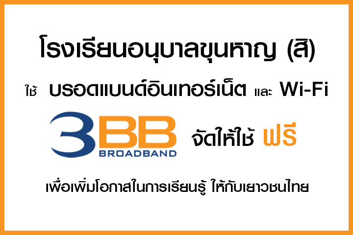 <p>3BB จังหวัดศรีสะเกษ ได้ส่งมอบอินเทอร์เน็ตโรงเรียนในโครงการ &ldquo;บรอดแบนด์อินเทอร์เน็ต เพื่อการศึกษาฟรี"</p>